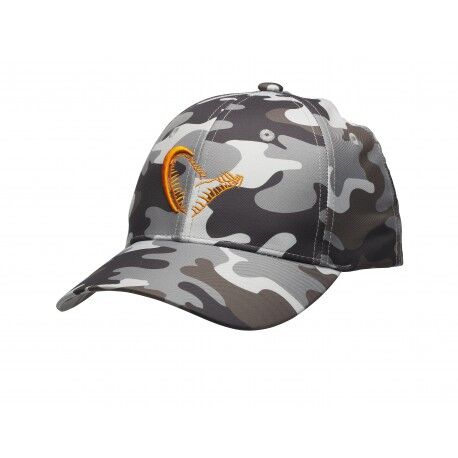 SAVAGE GEAR CZAPKA Z DASZKIEM BLACK SAVAGE CAMO