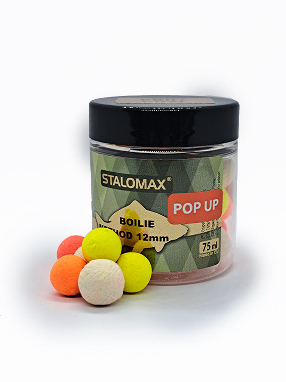 STALOMAX KULKI POP UP FLUO 12mm CZERWONY ROBAK 75 ml