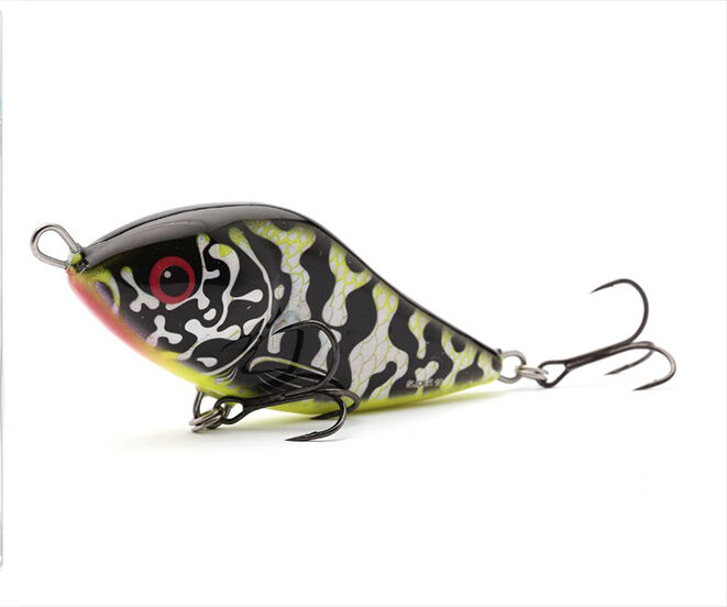 SALMO WOBLER SLIDER SINKING 12 HOLO GREEN PIKE