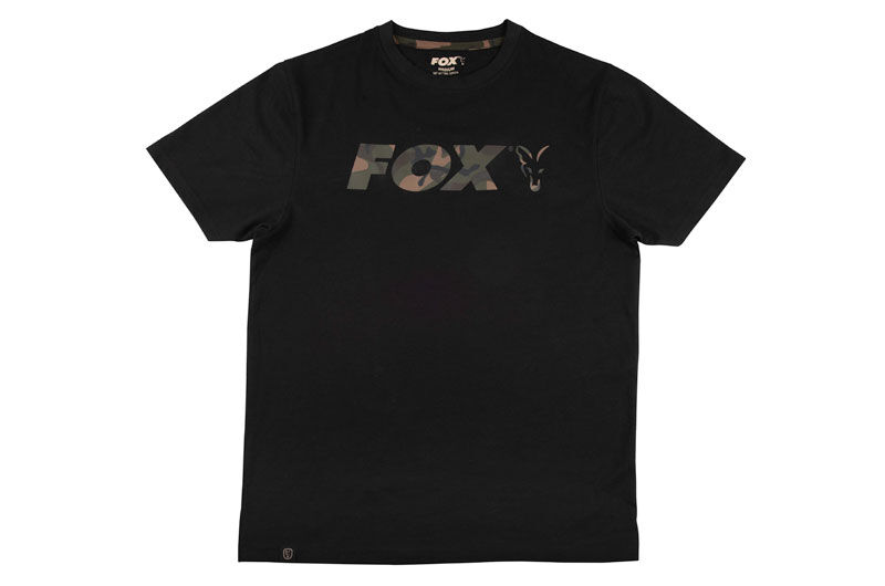 FOX KOSZULKA T-SHIRT BLACK CAMO CHEST M