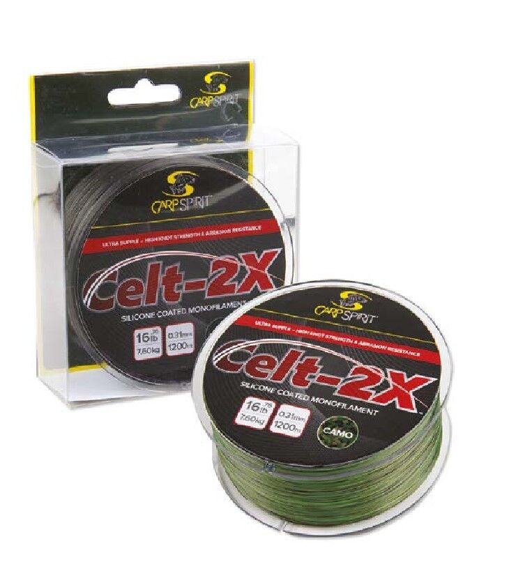 CARP SPIRIT ŻYŁKA CELT-2X CAMO 0,285mm 1400m