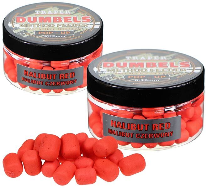 TRAPER DUMBELS MF POP UP 8-10 30g HALIBUT RED