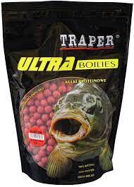 TRAPER KULKI PROTEINOWE ULTRA 5kg 16mm TRUSKAWKA