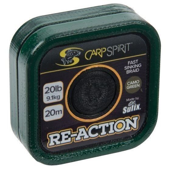 CARP SPIRIT PLECIONKA REACTION 25LB 20m CAMO GREEN